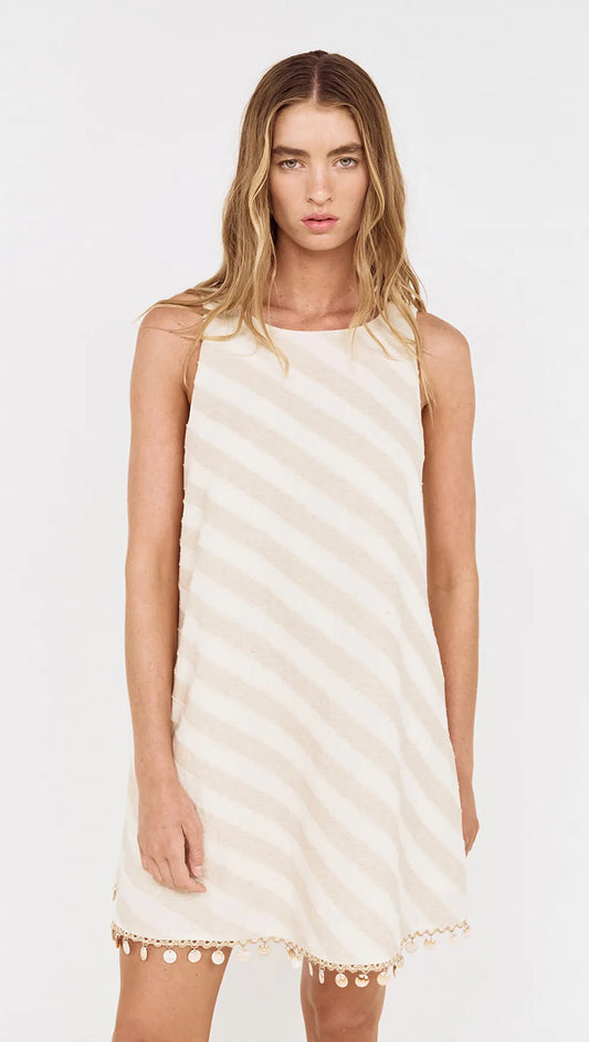 Kaia Shell Tassel Mini Dress