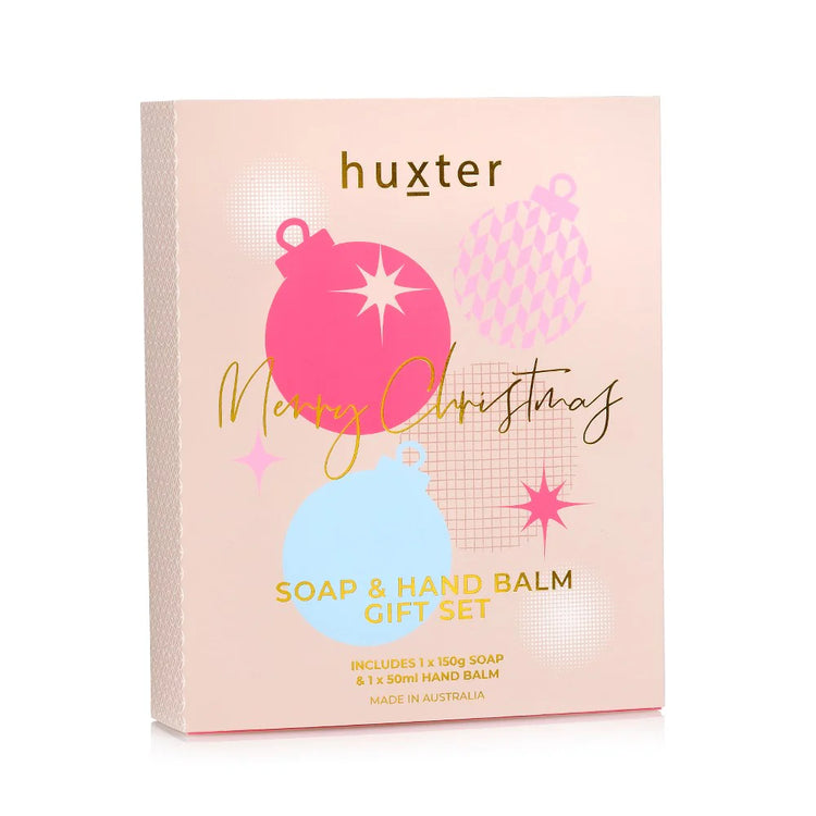 Soap & Hand Balm Gift Box - R'Berry Xmas Sparkles - Juniper, Lemon & Bergamot