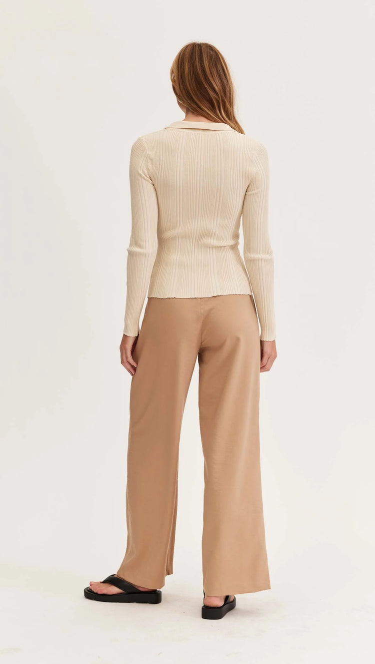 Emery Knit Polo Top