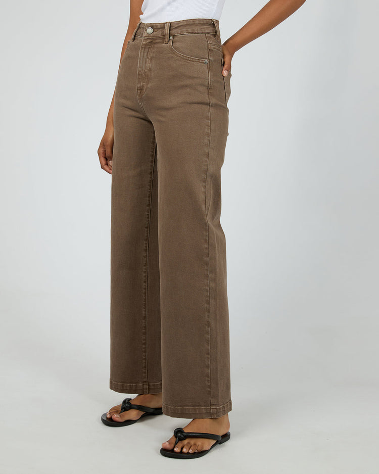 Jacqui Wide Leg Jean | Cocoa