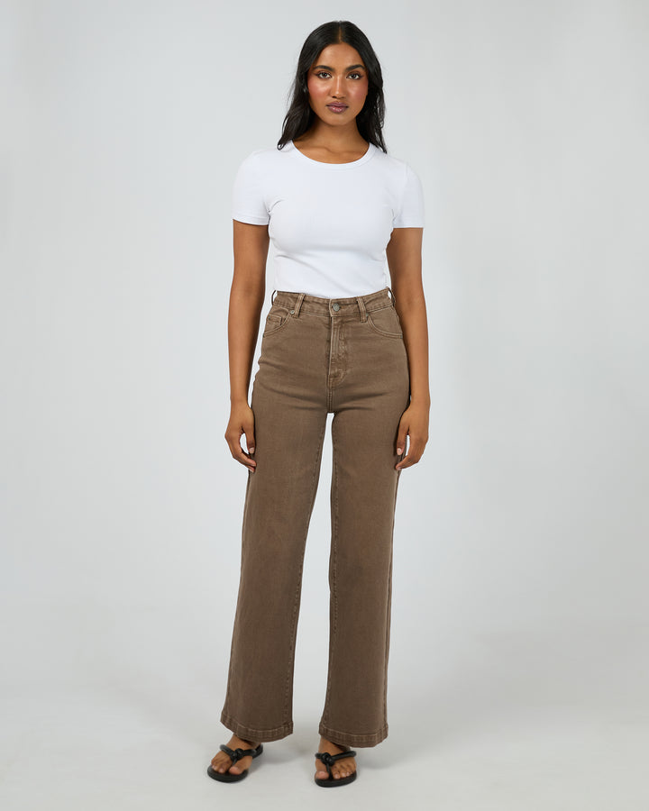 Jacqui Wide Leg Jean | Cocoa