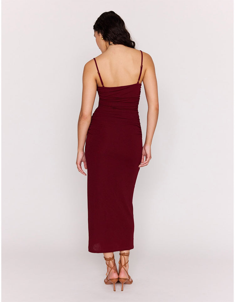 Mia Gathered Maxi Dress
