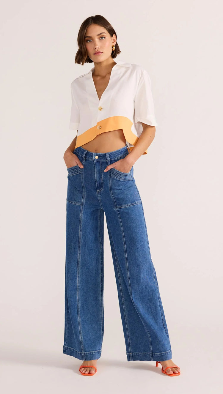 Alora Wave Crop Shirt