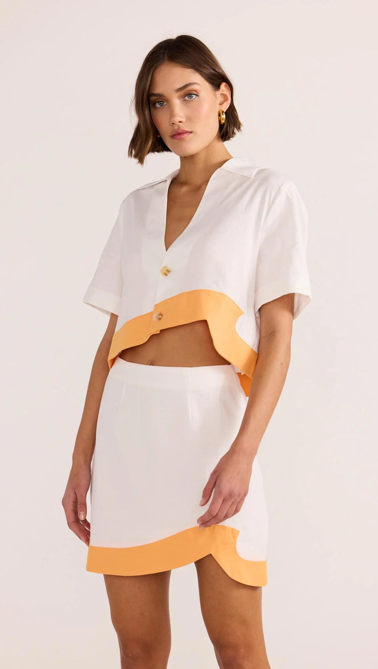 Alora Wave Crop Shirt