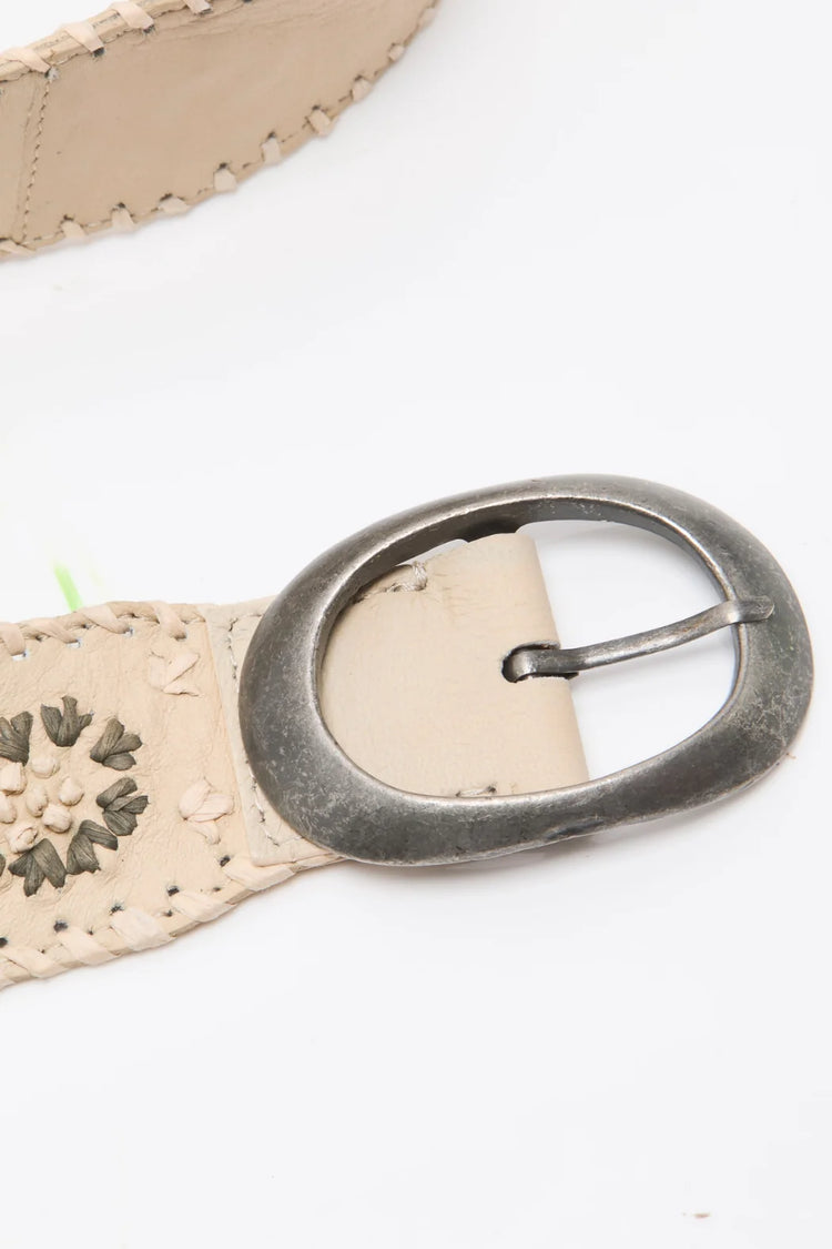 Indigo Dreaming Raffia Belt