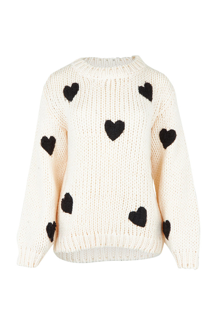 On My Sleeve Knit | Off White Black