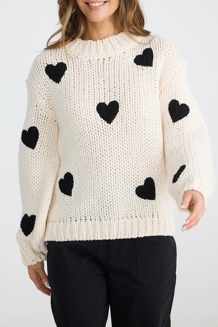 On My Sleeve Knit | Off White Black