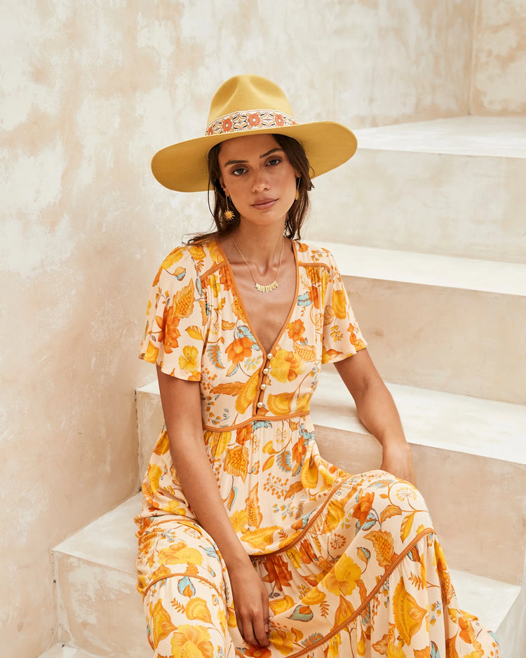 FBS x Nine Lives Bazaar – Mustard - Festival Hat