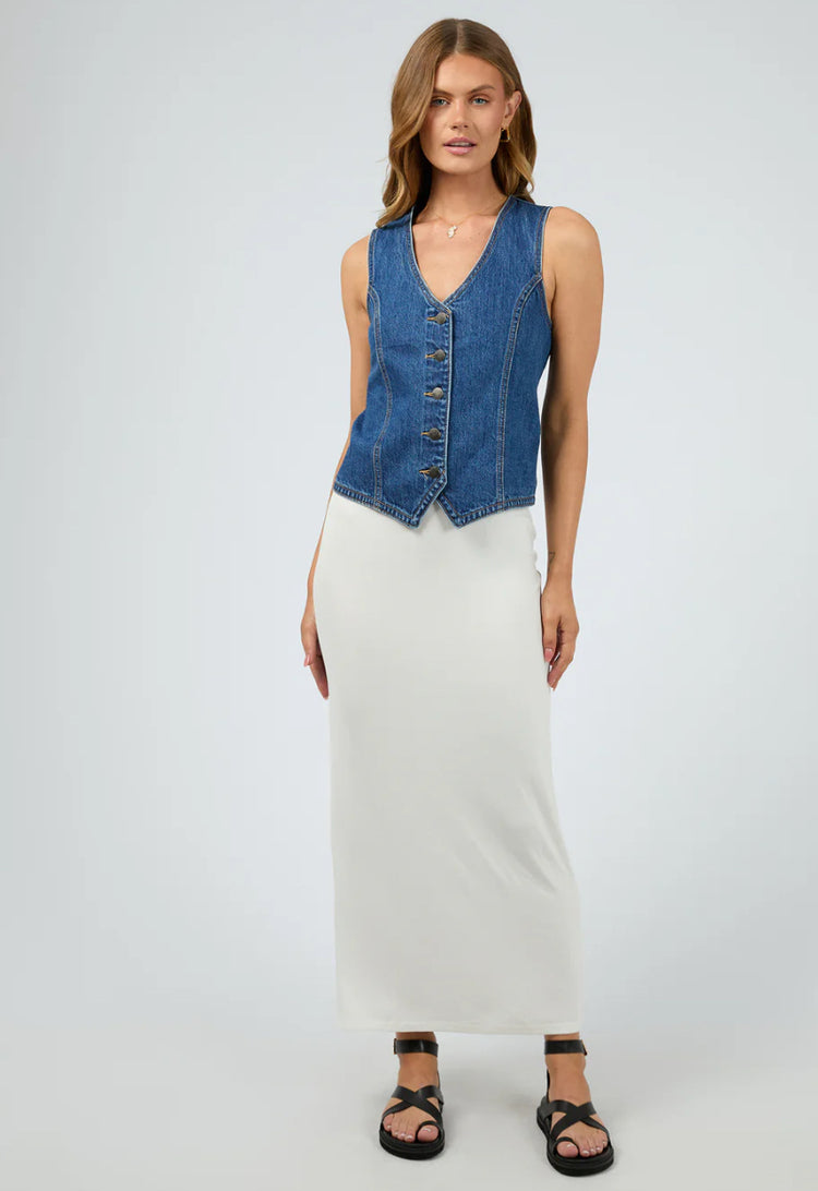 Korin Denim Vest | Blue
