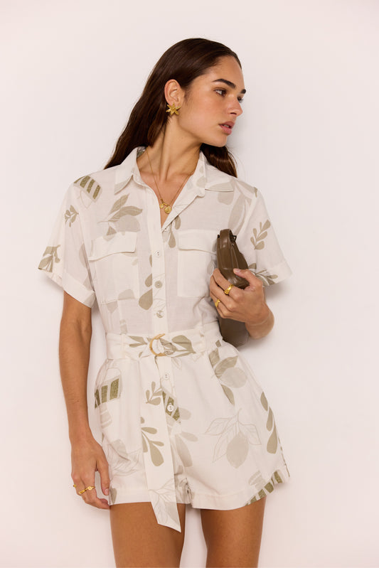 Willow Button Up Playsuit