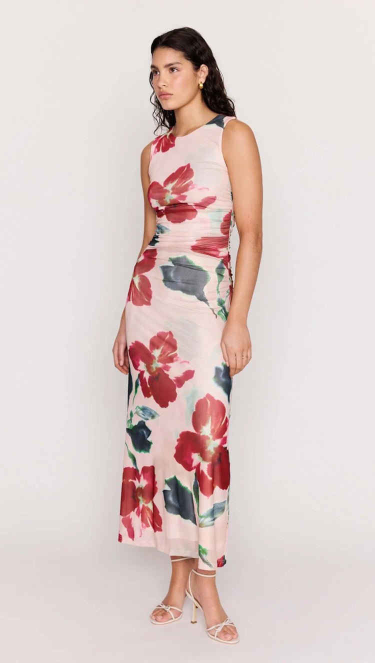 Arabella Mesh Midi Dress