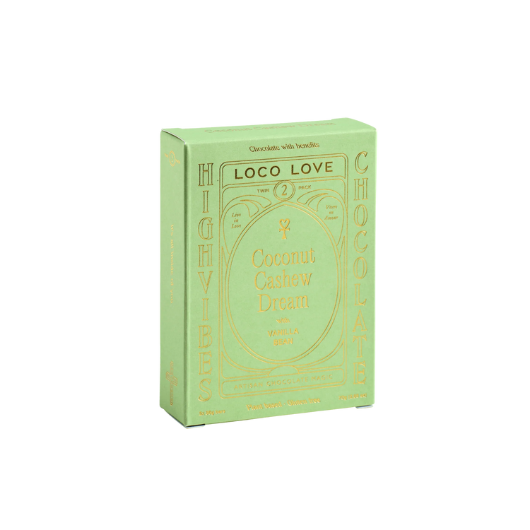 Loco Love Chocolate | Coconut & Cashew Dream | Twin Pack