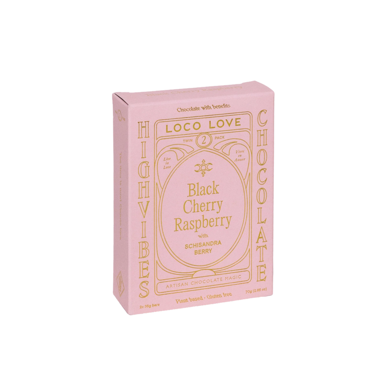 Loco Love Chocolate | Black Cherry & Raspberry | Twin Pack