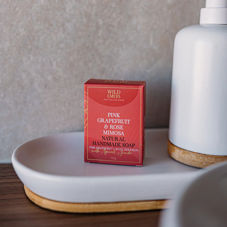 Pink Grapefruit & Rose Mimosa Natural Handmade Soap