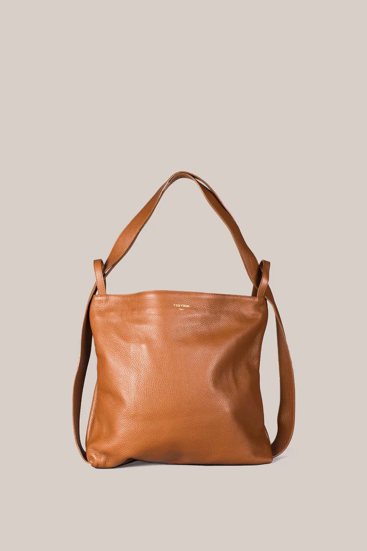 Bella Dark Tan 2-in-1 Convertible Backpack Tote