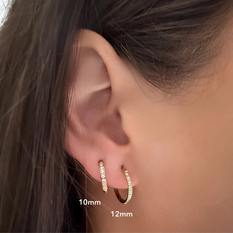 Transition Sleeper Gold Earrings |10mm
