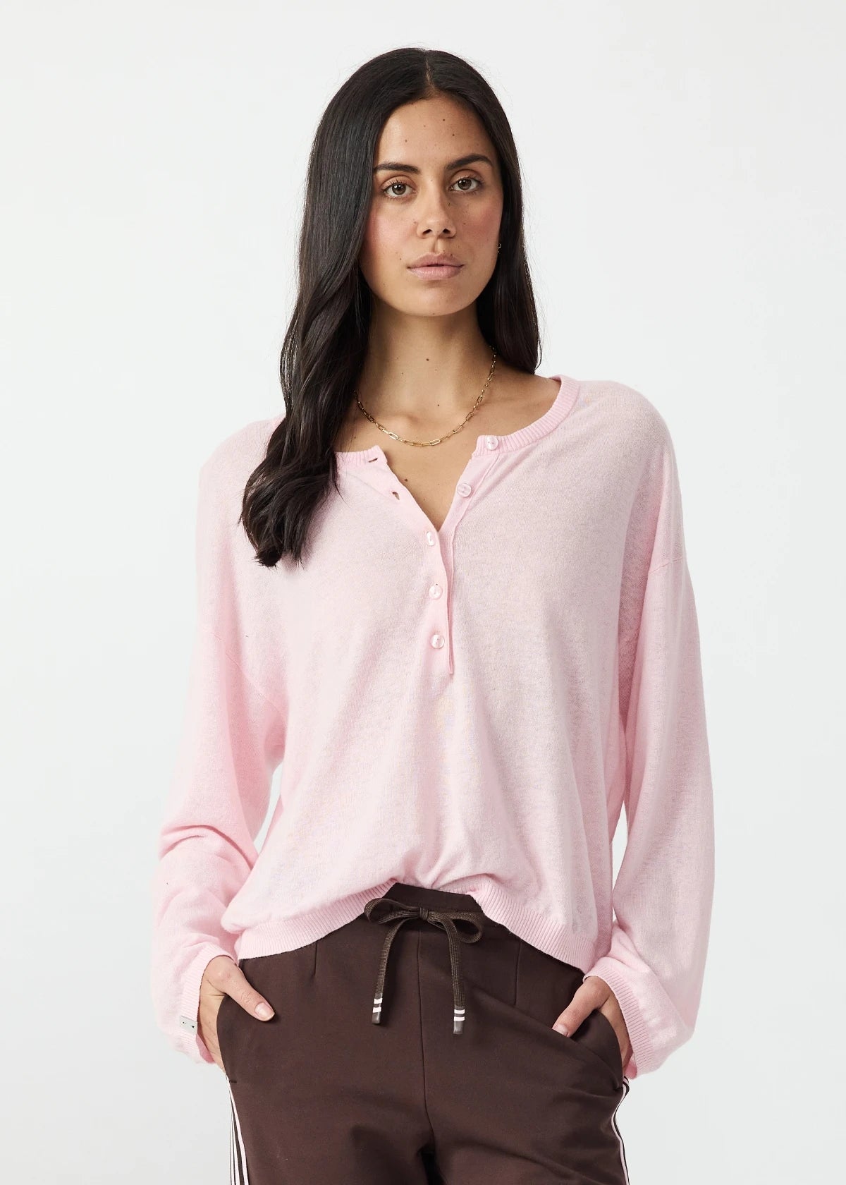 Rylee Knit Button Top