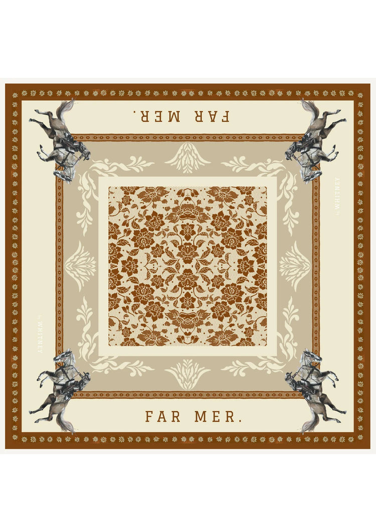 Paisley Palomino Bandana Scarf | Silk