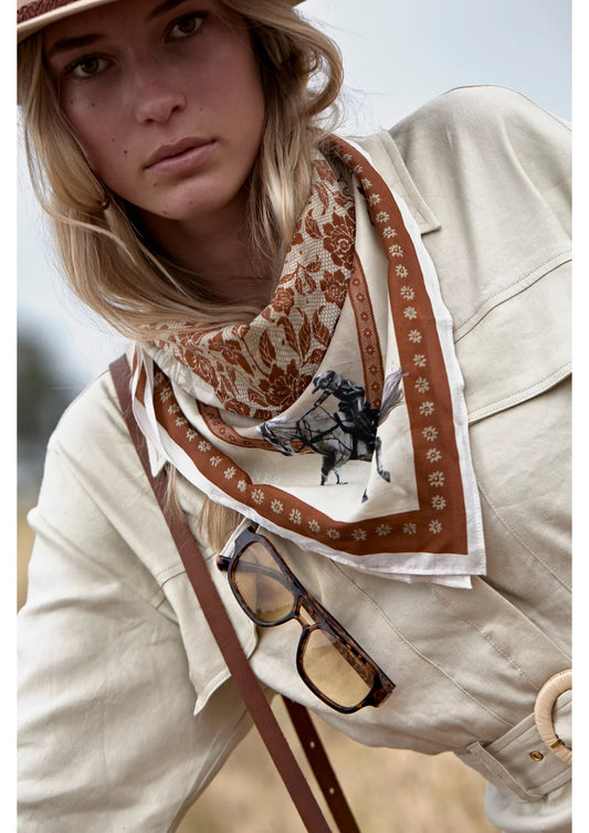 Paisley Palomino Bandana Scarf