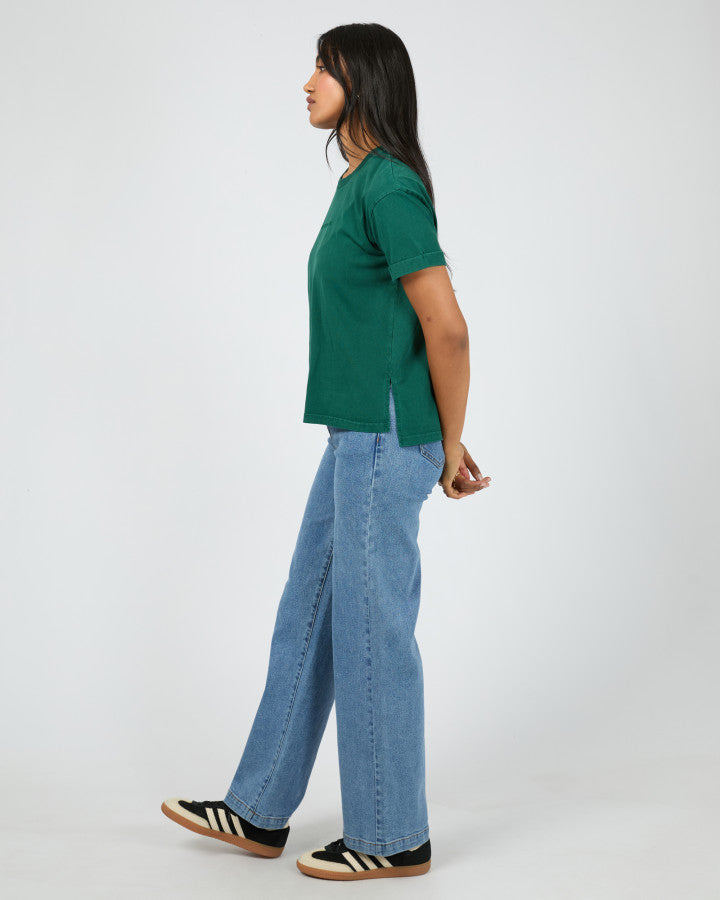 AAE Washed Tee | Forest Green