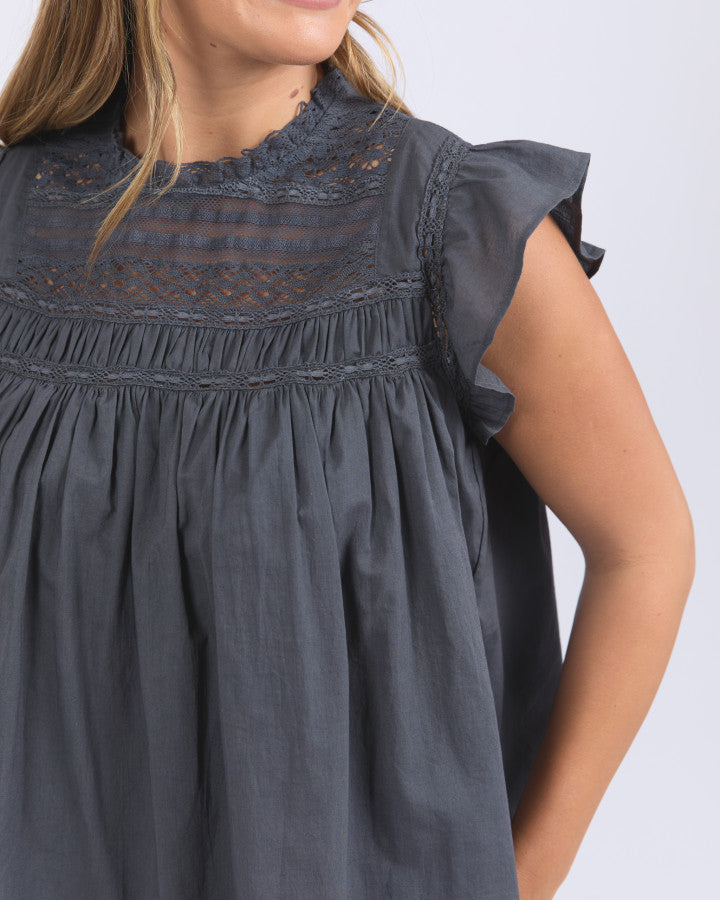 Adelyn Top | Charcoal