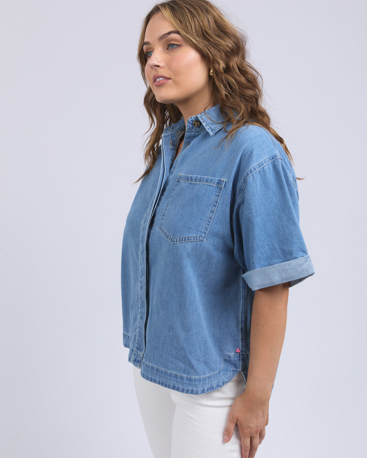 Annika SS Denim Shirt