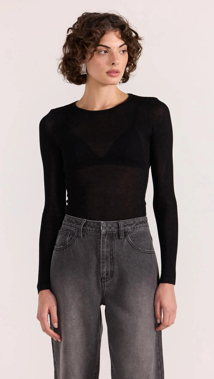 Asta Sheer Knit Top