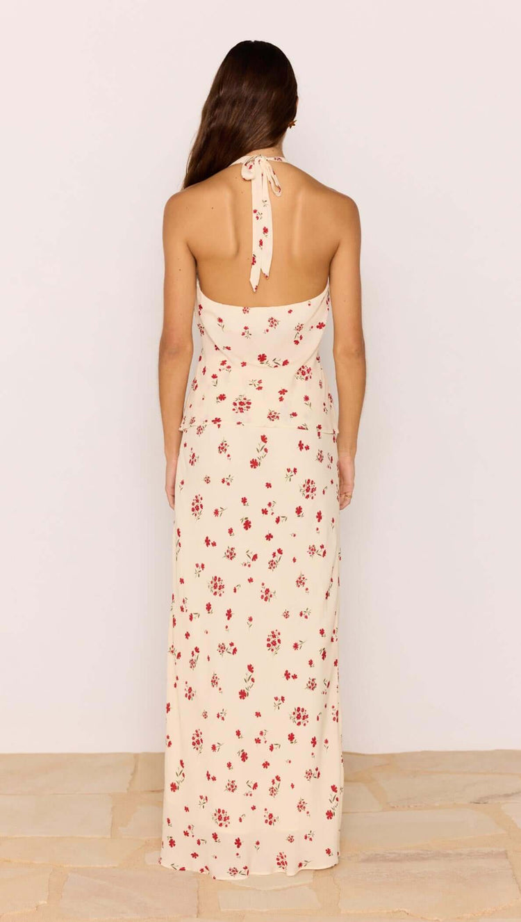 Clemence Ruffle Bias Skirt