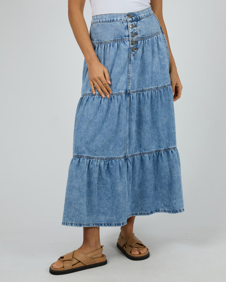 Coco Denim Skirt | Light Blue