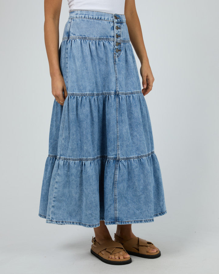 Coco Denim Skirt | Light Blue