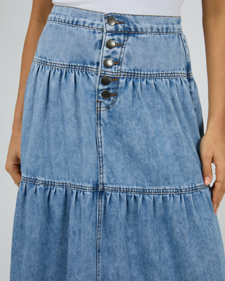 Coco Denim Skirt | Light Blue