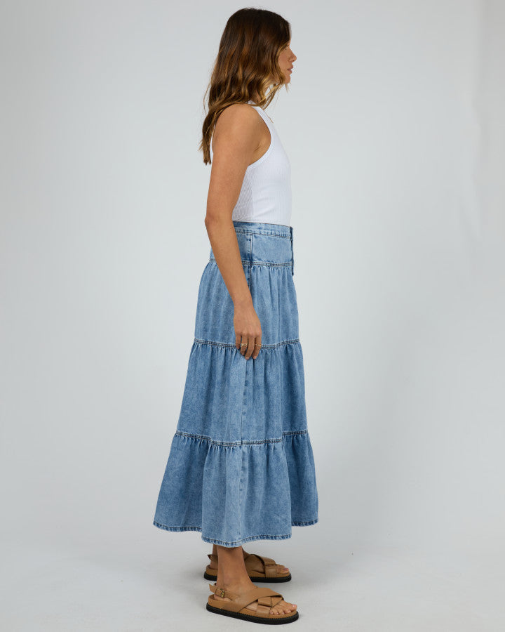 Coco Denim Skirt | Light Blue