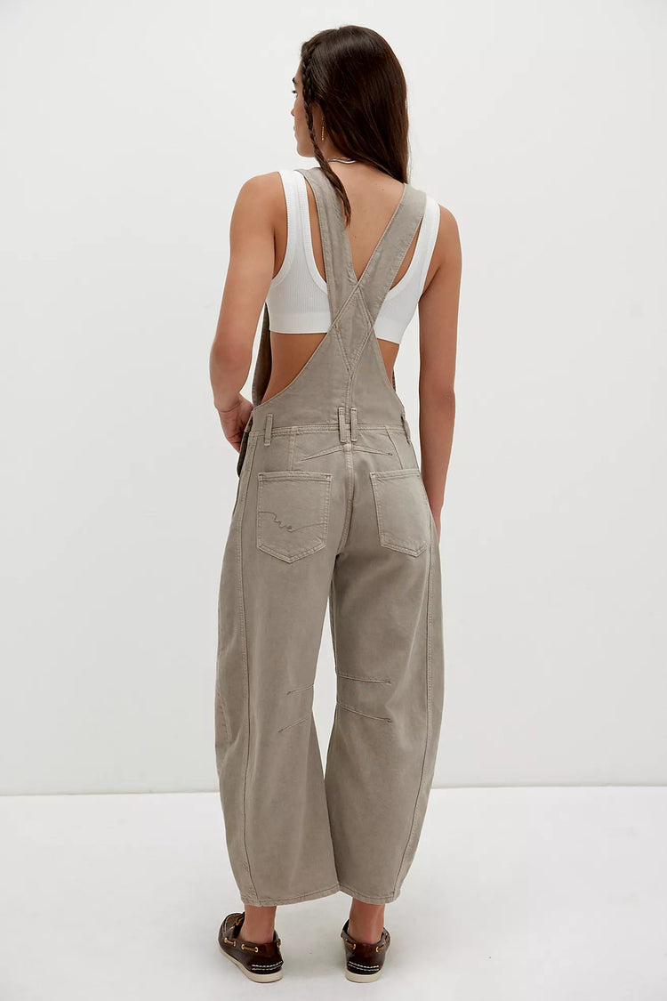 We The free Good Luck Barrel Leg Overalls | Cobblestone