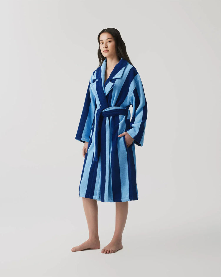 Robe - Blueberry Stripes