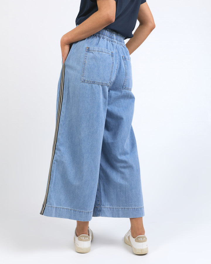 Greta Wide Leg Pant | Side Tape