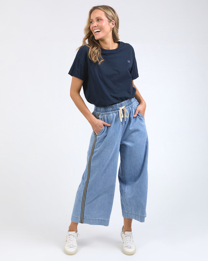 Greta Wide Leg Pant | Side Tape