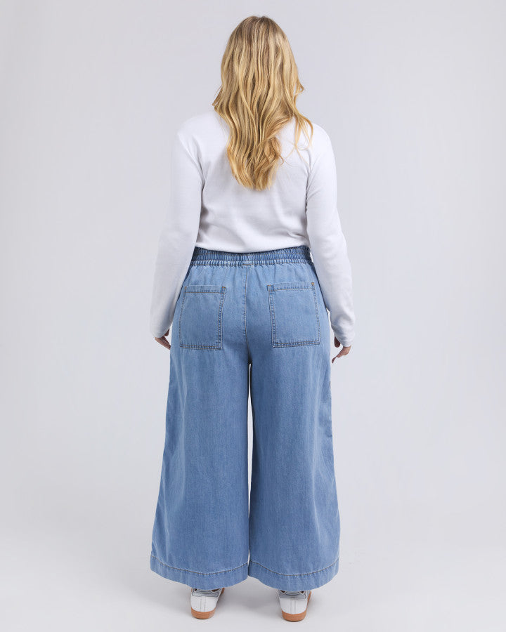 Greta Wide Leg Pant | Side Tape