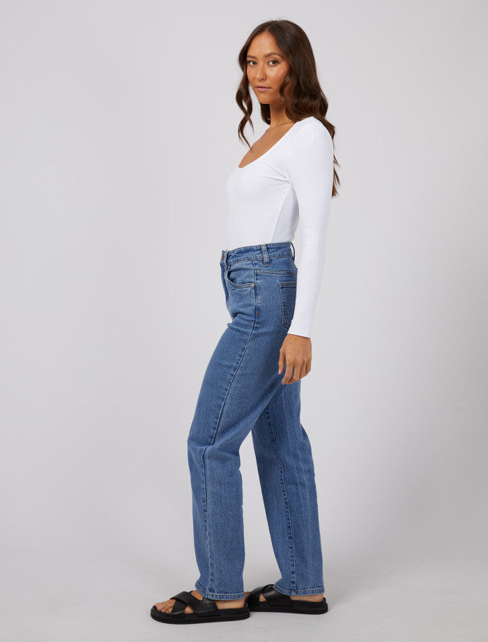 Hazel Long Sleeve Tee | White