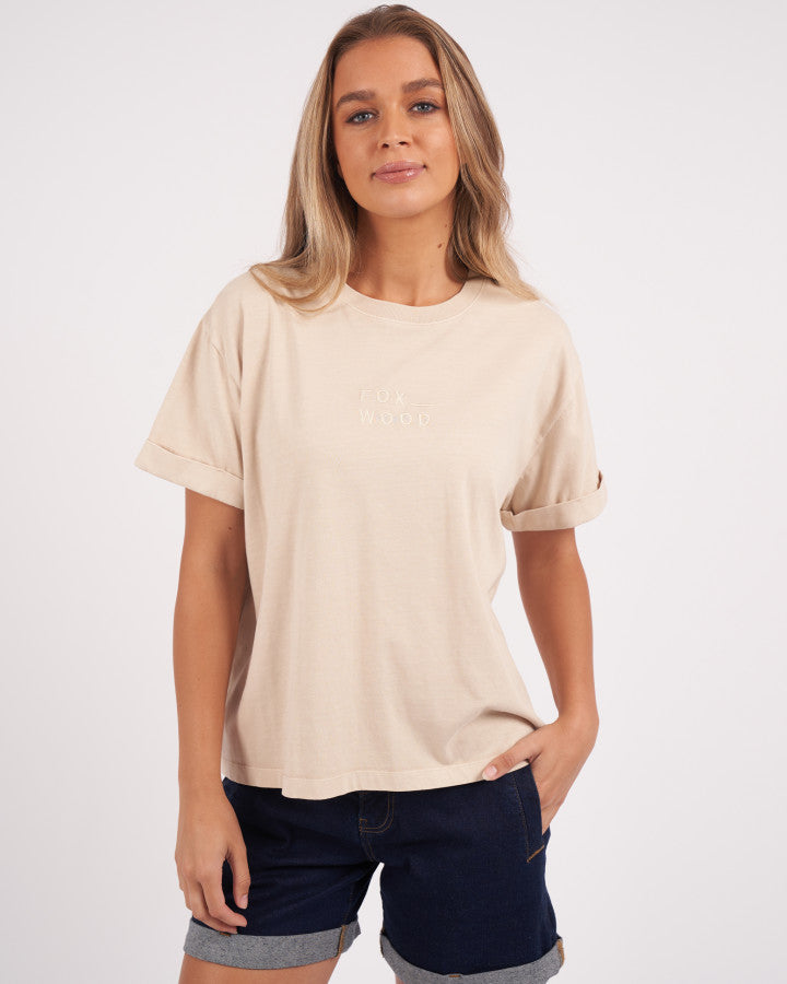 Huntleigh Oversized Tee | Oat