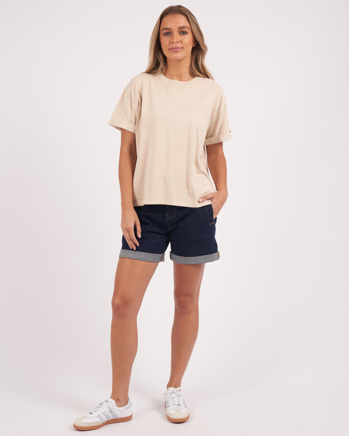 Huntleigh Oversized Tee | Oat