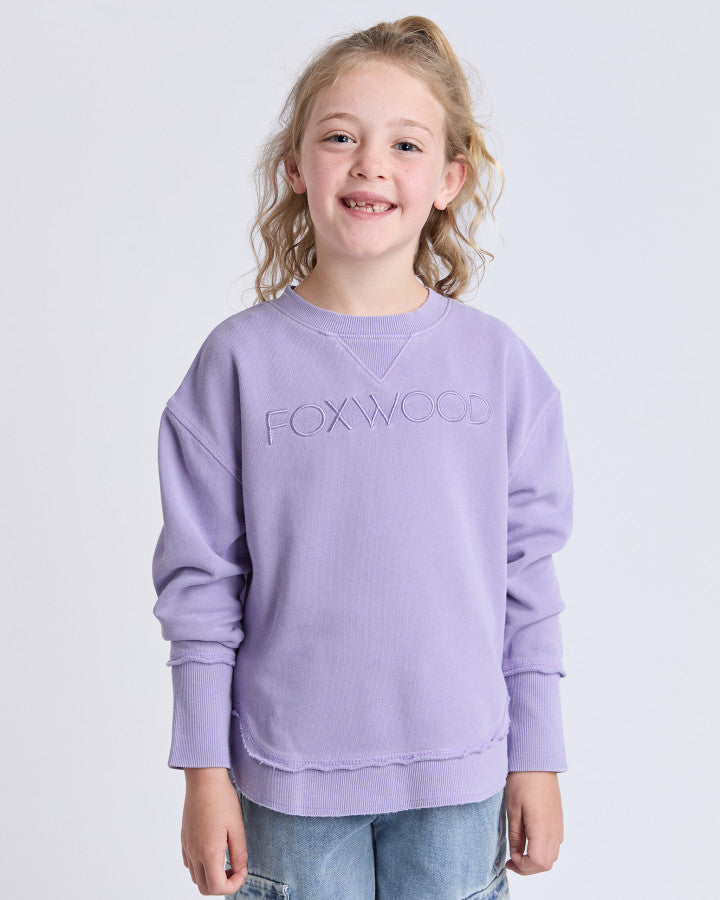Girls Simplified Mini Crew | Lavender