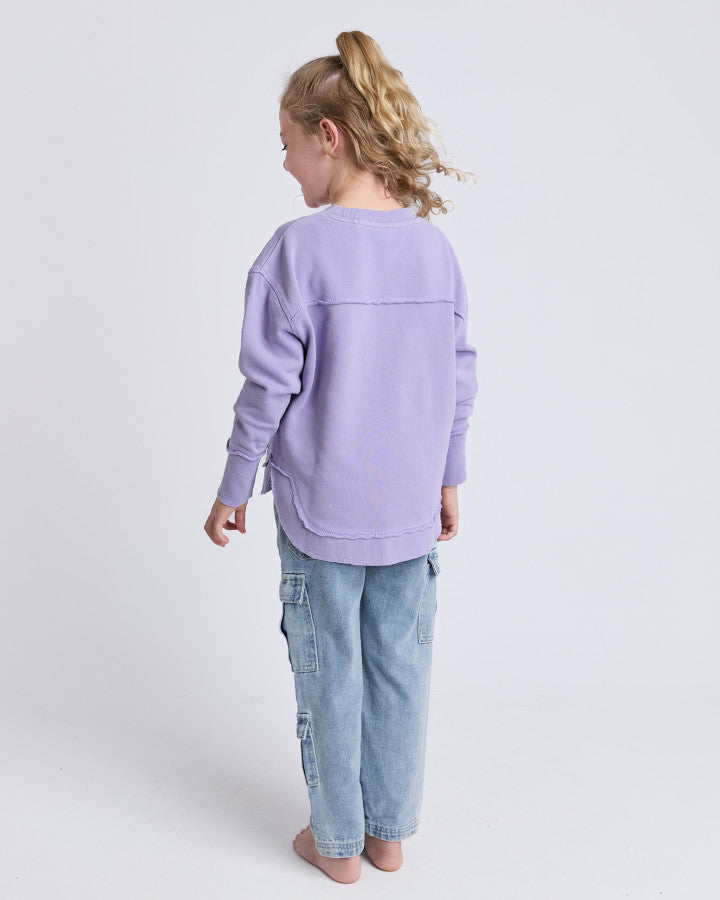 Girls Simplified Mini Crew | Lavender