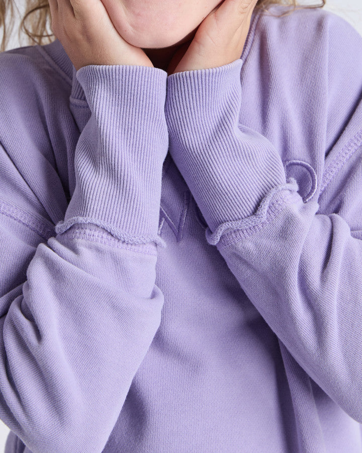 Girls Simplified Mini Crew | Lavender