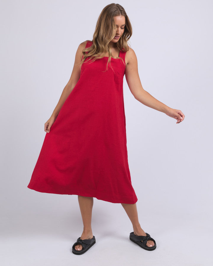 Lourdes Dress | Crimson