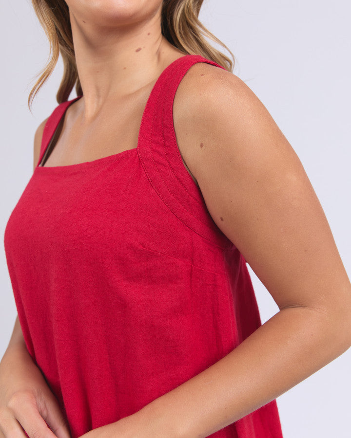 Lourdes Dress | Crimson