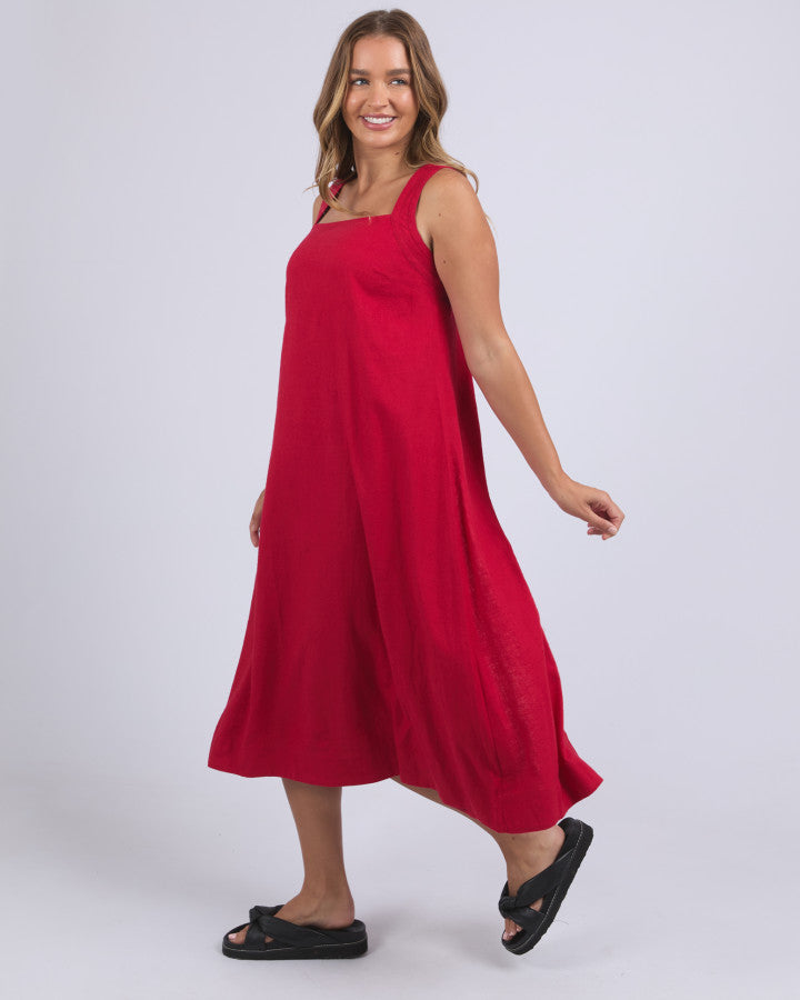 Lourdes Dress | Crimson