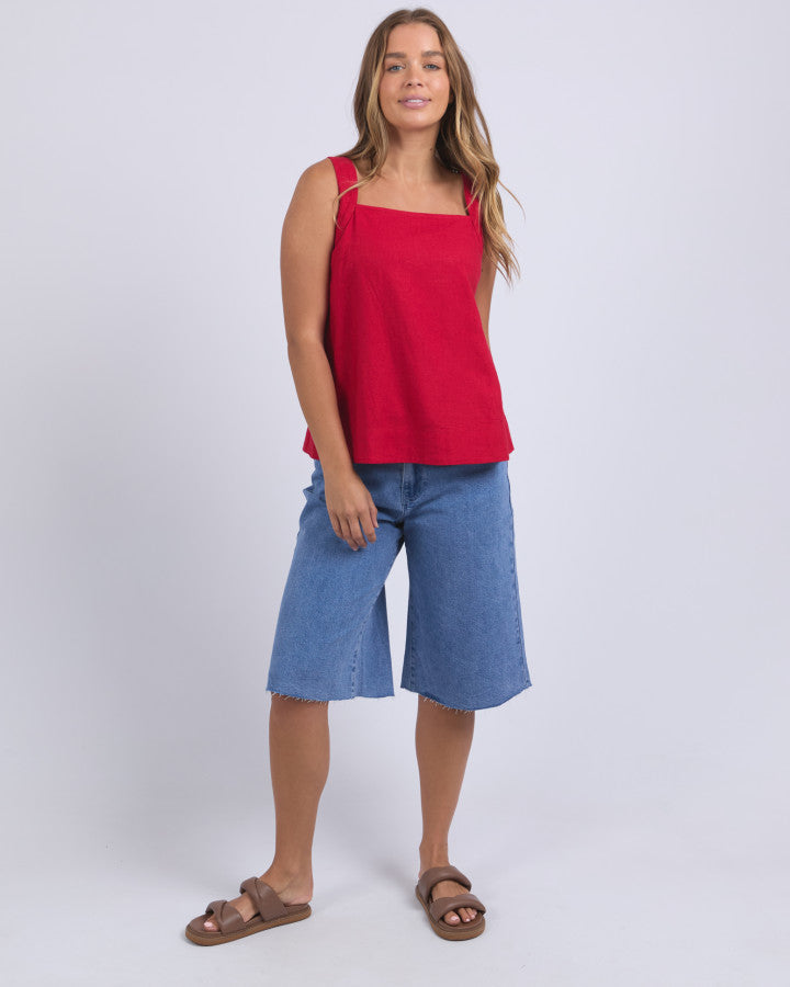 Lourdes Top | Crimson