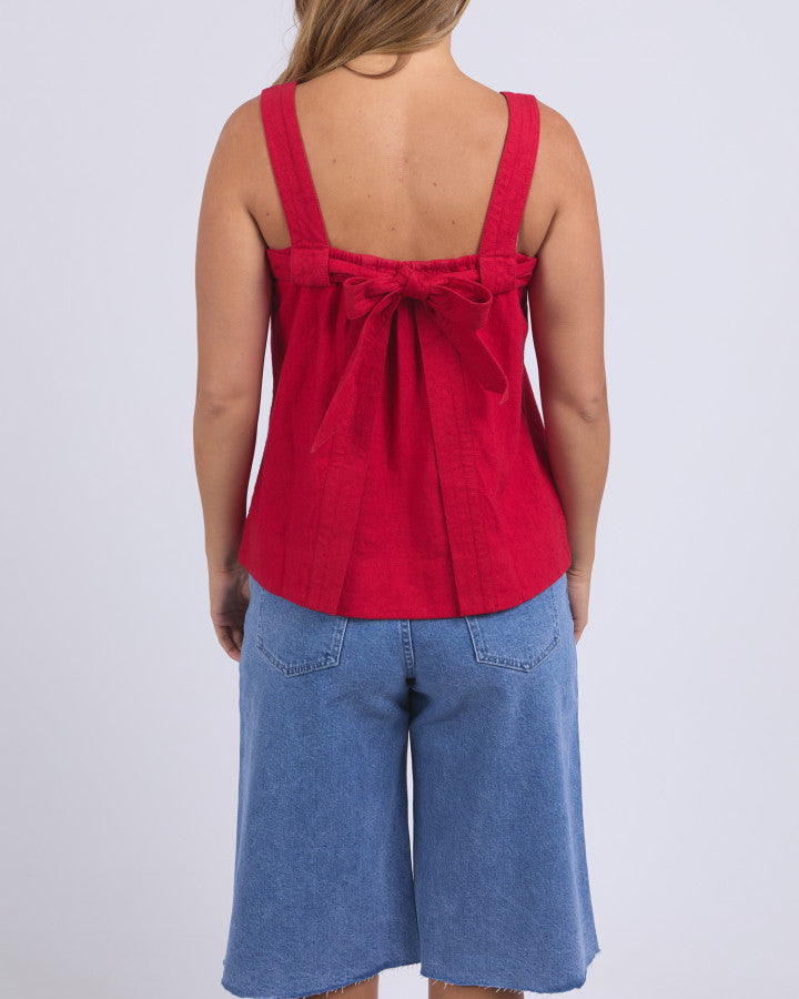 Lourdes Top | Crimson