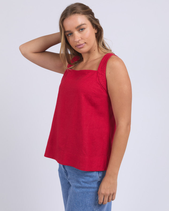 Lourdes Top | Crimson