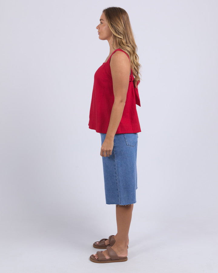 Lourdes Top | Crimson